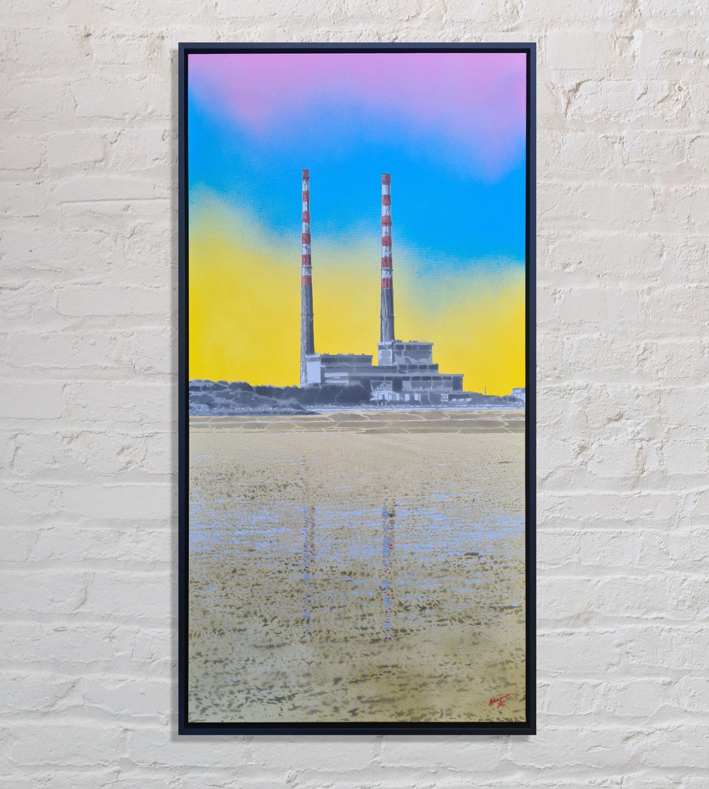 Poolbeg (Spray paint on canvas)