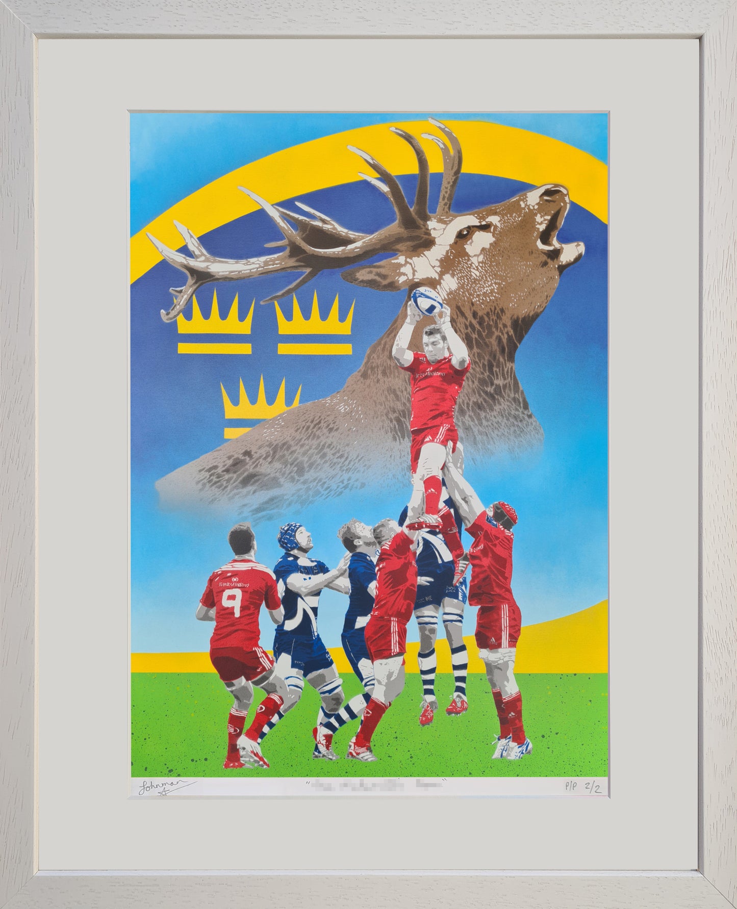 Rise of the Stag (Munster Rugby / Peter O'Mahony) - Fine Art Giclée Print