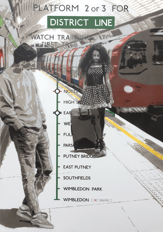 Boy Meets Girl - District Line Giclée Print