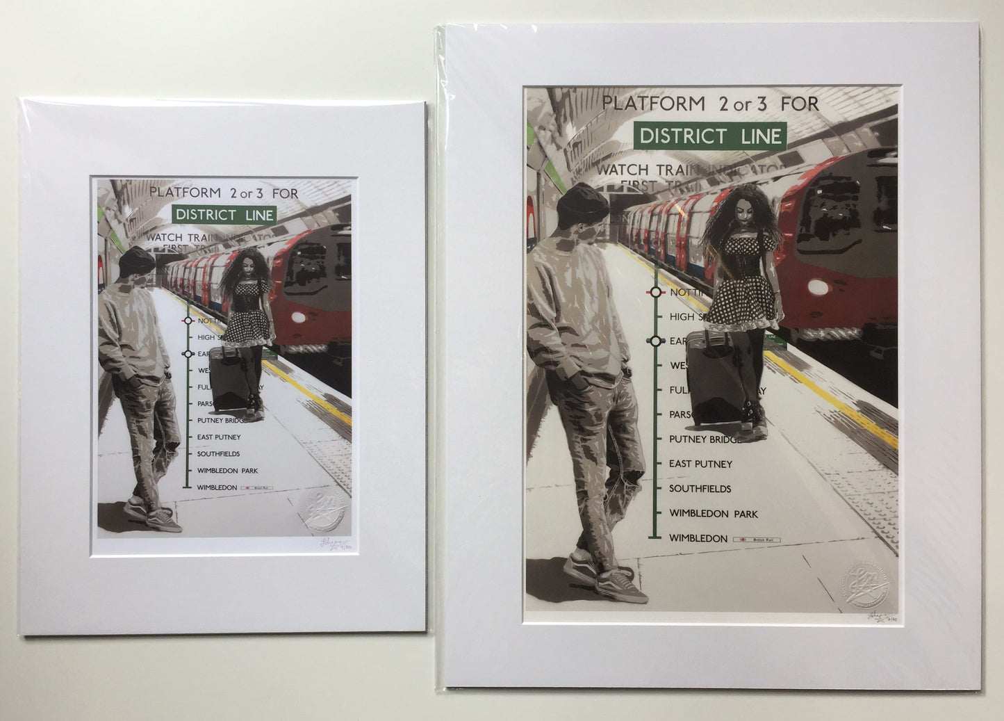 Boy Meets Girl - District Line Giclée Print